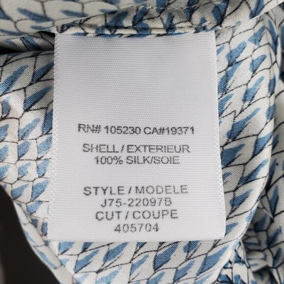 Joie Addie Leaf Print Blouse XS - Picture 7 of 7